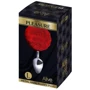 Металлическая анальная пробка Кроличий хвостик Alive Fluffly Plug L Red