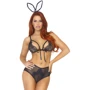 Комплект Leg Avenue Roleplay Bedroom Bunny OS Black