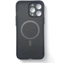 Чехол для iPhone BeCover Carbonite Case with MagSafe Black for iPhone 16 Pro Max (712069): Цвет черный