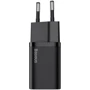Зарядное устройство Baseus USB-C Wall Charger Super Si 25W Black (CCSP020101): Кабель в комплекте отсутствует