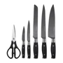 Набор кухонных ножей Ninja Foodi StaySharp 7 пр. K32006EU: Материал рукояти Нержавеющая сталь + пластик