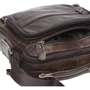 Мужская сумка планшет Borsa Leather коричневая (K15112-brown): Застежка Молния