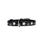 Нашийник Collar Glamour з візерунком Зірочка світиться 19-25 см 12 мм чорний (4823089301006)