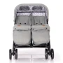 Коляска для двойни Lorelli TWIN (dark grey lighthouse): Ширина шасси 84 см
