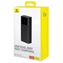 Внешний аккумулятор Baseus Power Bank 30000mAh Star-Lord Digital Display 65W Black (P10022908113-00): Кабели/переходники для смартфонов в комплекте Нет