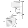 Духовой шкаф электрический Beko BIM24301BCS: Размеры 59,5x59.4x56.7 см