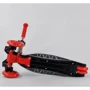 Самокат MAXI "Best Scooter" 4 колеса PU, СВЕТ, трубка руля алюминиевая Black/Red (102019): Конструкция рамы цельная