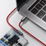 Кабель Baseus Cable USB-C to USB-C Legend Elbow 100W 1m Red (CACS000609) фото 6