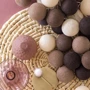 Гирлянда Cotton ball lights на 35 шаров 5,5м, Brown: Количество ламп 35