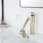 Смеситель для раковины Lefton 360° Rotatable Single-Hole Bathroom Faucet-BF2208 Brushed Gold: Назначение Для раковины