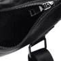 Мужская сумка-слинг Borsa Leather черная (k1320-black): Тип ручки Плечевой ремень, Без ручки