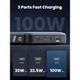 Внешний аккумулятор Ugreen Power Bank 20000mAh PB720 Two-way FC 100W Gray (25188): Особенности С дисплеем, Компактный размер, Индикатор заряда, быстрая зарядка