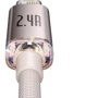 Кабель Baseus USB Cable to Lightning Crystal Shine Series 2.4A 1.2m Pink (CAJY001104): Тип USB Cable - Lightning