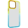 Чехол для iPhone TPU Case TPU+PC Fresh Sip Turquoise/Orange for iPhone 13 Pro Max