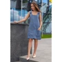 Сарафан FLFashion Сандра ФСС 3082 46 синій повсякденний до середини стегна
