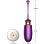 Виброяйцо с подогревом и пультом ДУ - Vibrating Silicone Love EGG USB, BS6300001