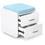 Комплект S ErgoKids TH-325 Blue парта + тумба (TH-325 + BD C3_ BLUE): Глубина столешницы, см 60