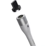 Кабель Baseus USB Cable to Lightning Zinc Magnetic Safe Fast 2.4A 1m White (CALXC-K02): Длина 1 м