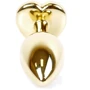 Анальная пробка Boss Series - Jewellery Gold Heart PLUG Dark Blue S (BS6400041)