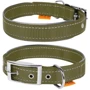 Ошейник Collar Dog Extreme из нейлона со светоотражающей вставкой двойной хаки 40 мм 60-72 см (645431)