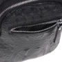 Чоловіча сумка-слінг Borsa Leather чорна (K1142-black): Матеріал Натуральна шкіра