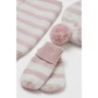 Комплект (шапка, хомут, варежки) H&M 7783030 74-80 см розовый: Пол Девочка
