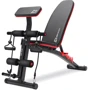 Скамья для жима и пресса Hop-Sport STRONG 146 кг HS-1035 со стойками 1005L (UT-10000684) фото 6