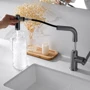 Смеситель для раковины Lefton Single-Hole Waterfall & Pull-Out Liftable Bathroom Faucet-BF2209 Grey фото 10