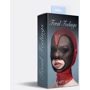 Маска сердце сетка с открытым ртом Feral Feelings - Hearts Mask Red/Black