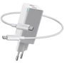 Зарядний пристрій Baseus USB-C Wall Charger GaN2 45W White with USB-C Cable (CCGAN-M02)