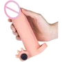 Насадка на член LYBAILE Pleasure X-Tender Vibrating Penis Sleeve Add 2" Flesh 2