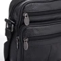 Мужская сумка через плечо Buffalo Bags черная (SHIM505A-black): Фактура Матовая, Зернистая