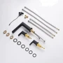 Смеситель для раковины Lefton Widespread 2-handle Bathroom Faucet with Temperature Display-BFWS2402 Matt Black: Тип излива стационарный