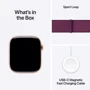 Apple Watch Series 10 46mm GPS Rose Gold Aluminium Case with Plum Sport Loop (MWWV3QH/A) UA фото 9