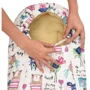 Зимовий конверт-кокон на натуральній овчині з опушкою доречі Baby XS Малюнки на білому тлі фото 5