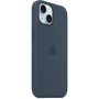 Чехол для iPhone Apple iPhone 15 Silicone Case with MagSafe - Storm Blue (MT0N3ZM/A): Материалы Силикон
