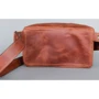 Шкіряна поясна сумка The Wings коричнева (TW-BeltBag-kon-crz): Фактура матова, Гладка
