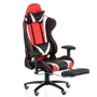 Кресло геймерское Special4You ExtremeRace black/red/white with footrest (E6460) фото 3