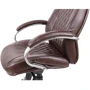 Крісло АКЛАС Луїзіана MB (GB-242CC) шкіра LC-K Коричневе (00086891): Оснащення Подлокотники, С крестовиной, С колесиками, Механизм качания