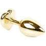 Анальная пробка Boss Series - Jewellery Gold Heart PLUG Dark Blue S (BS6400041)