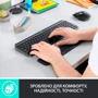 Клавіатура Logitech MX Keys Plus Advanced Wireless Illuminated Keyboard with Palm Rest Graphite (920-009416): інтерфейс підключення Bluetooth