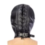 Шлем БДСМ с кляпом Fetish Tentation BDSM hood in leatherette with removable gag
