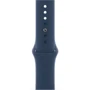 Apple Watch SE 44mm GPS Silver Aluminum Case with Abyss Blue Sport Band (MKQ43): Экран OLED LTPO (1000 кд/м²) с технологиями Retina / 448x368 пикселей / защитное стекло Ion-X повышенной п