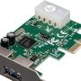 Frime PCI-E to USB3.0 NEC720200F1 (ECF-PCIEtoUSB003.LP): Разъемы USB 3.0