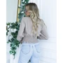 Блуза ISSA PLUS SA-23 44 бежевая с длинным рукавом: Вид Блузы