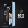 Машинка для стрижки (триммер) Braun BG3350: Время работы от аккумулятора, мин 80