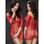 Пеньюар-сетка NDS 8953 Red One Size (18684)