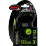 Поводок-рулетка Flexi Black Design ХS до 8 кг 3 м зеленый (4000498033227): Тип шнура Трос