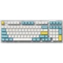 Клавиатура FL Esports FL980 V2 White Transparent Sea Salt FSA Kailh Box Blueberry Ice Cream South LED Three-Mod