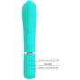 Вибратор с мягкой головкой и клиторальной стимуляцией LYBAILE Pretty Love Thomas USB Тurquoise (BI-014621-4)